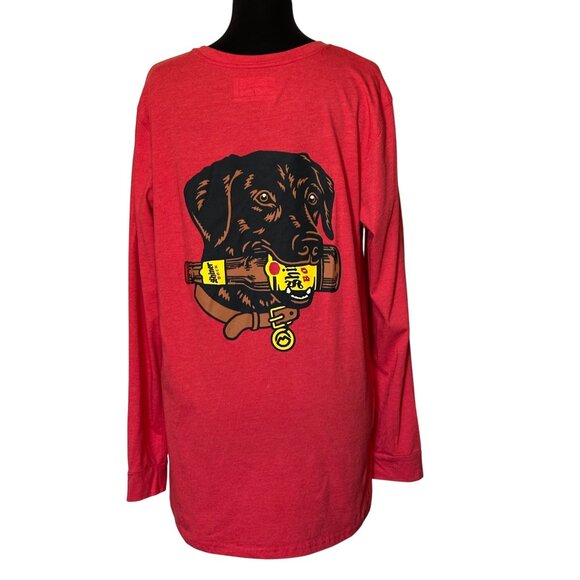 Magellan Outdoors Fish Gear Red Long-Sleeved Shirt Boyfriend Fit Women's Size XL - Picture 2 of 16